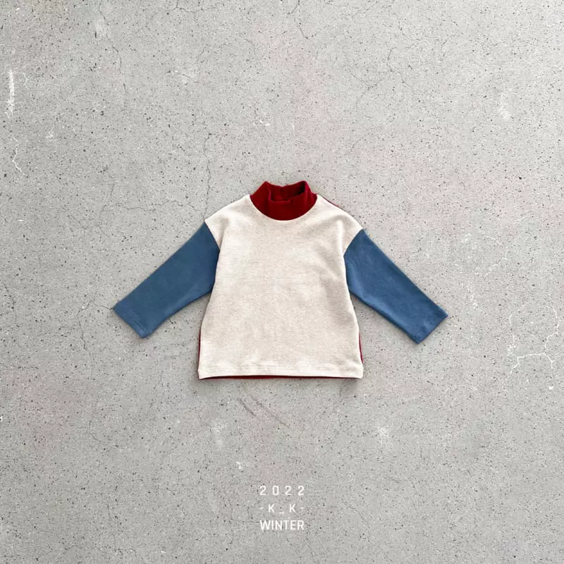 Kk - Korean Children Fashion - #kidsstore - Color Turtleneck Tee - 6