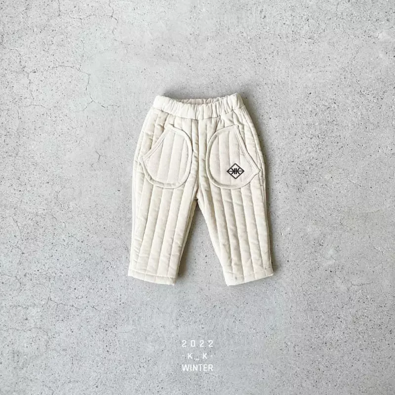 Kk - Korean Children Fashion - #kidsstore - Quilting Pocket Pants - 3