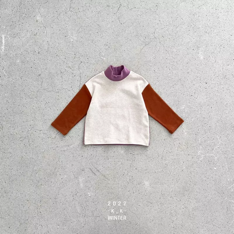 Kk - Korean Children Fashion - #kidzfashiontrend - Color Turtleneck Tee - 7