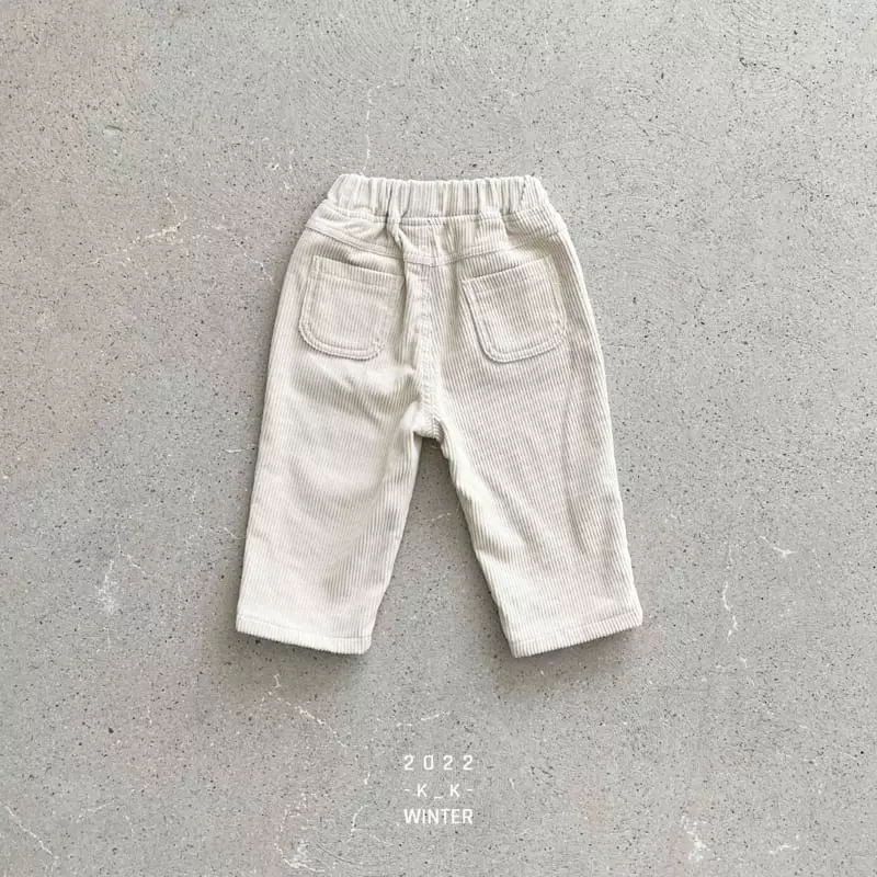 Kk - Korean Children Fashion - #kidzfashiontrend - Snatiago Corduroy Pants - 6
