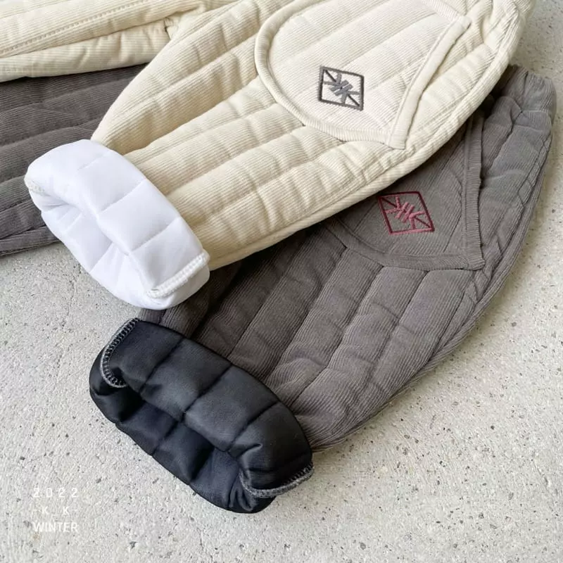 Kk - Korean Children Fashion - #kidsstore - Quilting Pocket Pants - 4