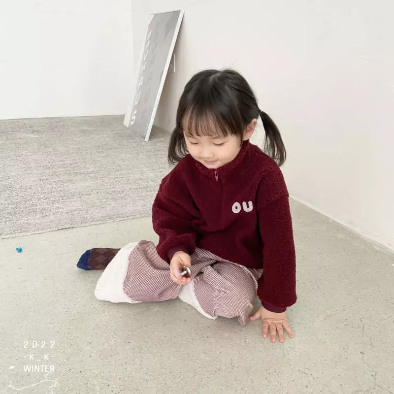 Kk - Korean Children Fashion - #prettylittlegirls - Kid Check Rib Pants - 7