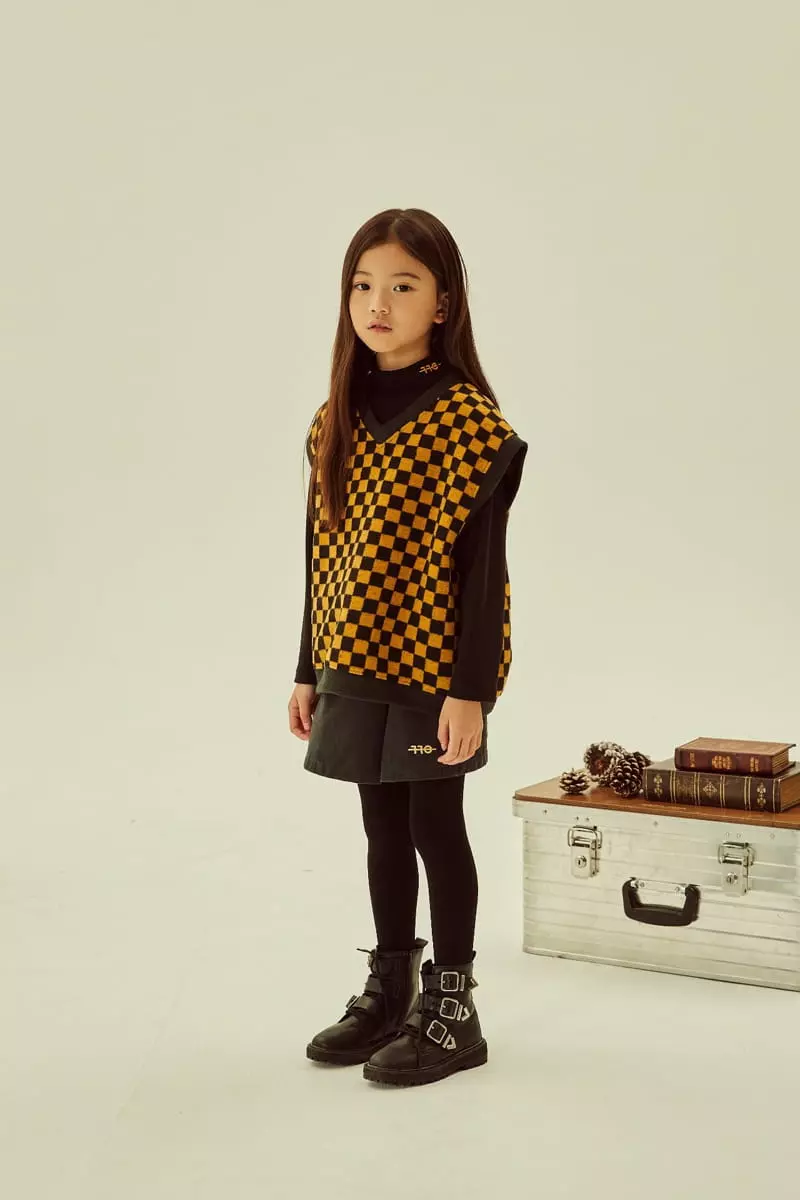 Kokoyarn - Korean Children Fashion - #littlefashionista - Checker Vest - 7