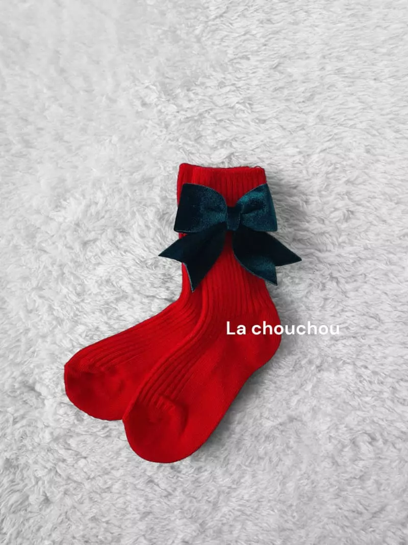 La Chouchou - Korean Children Fashion - #childofig - Velvet Ribbon Socks