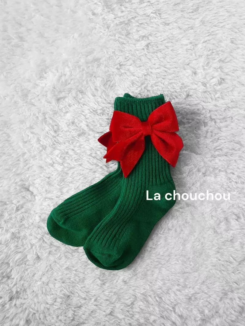 La Chouchou - Korean Children Fashion - #childrensboutique - Velvet Ribbon Socks - 2