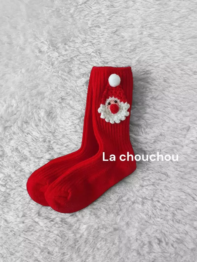 La Chouchou - Korean Children Fashion - #toddlerclothing - Santa Socks