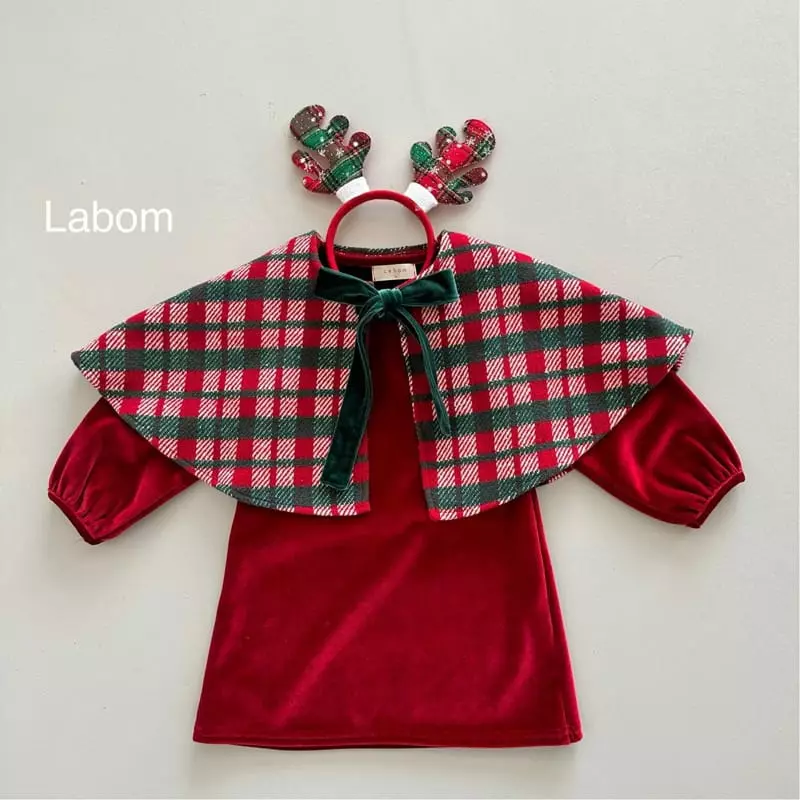 Labom - Korean Children Fashion - #kidsshorts - Christmas Cape - 5