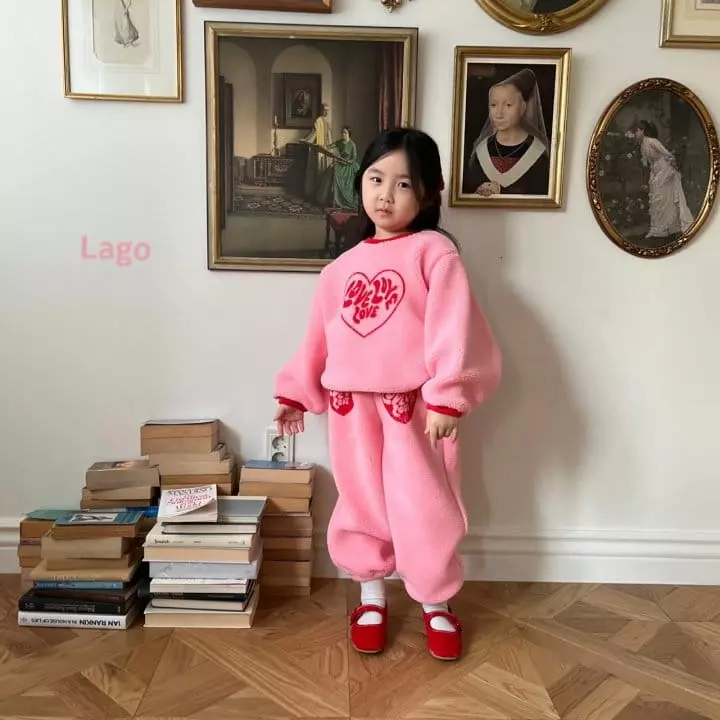 Lago - Korean Children Fashion - #Kfashion4kids - Love Love Set - 2