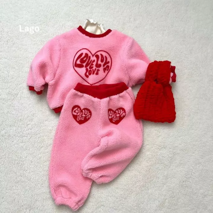 Lago - Korean Children Fashion - #childrensboutique - Love Love Set - 11