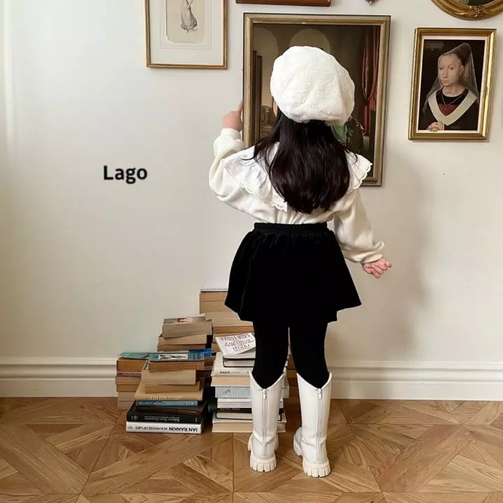 Lago - Korean Children Fashion - #minifashionista - Velvet Balloon Skirt Leggings - 9