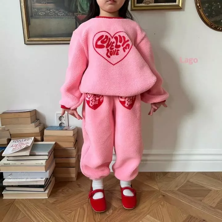 Lago - Korean Children Fashion - #minifashionista - Love Love Set - 5