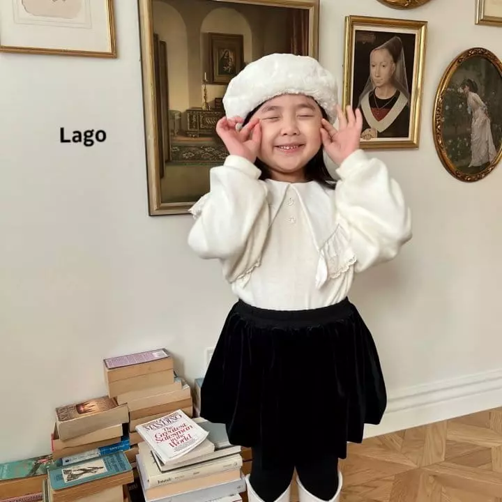 Lago - Korean Children Fashion - #toddlerclothing - Velvet Balloon Skirt Leggings - 12
