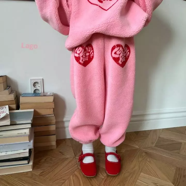 Lago - Korean Children Fashion - #toddlerclothing - Love Love Set - 8