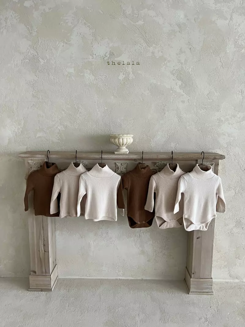 Lala - Korean Baby Fashion - #babyboutiqueclothing - Whipping Turtleneck Bodysuit