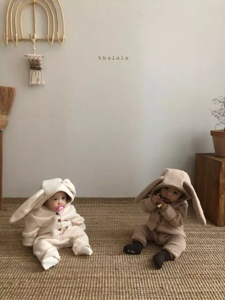 Lala - Korean Baby Fashion - #babyboutiqueclothing - Puff Rabbit Bodysuit