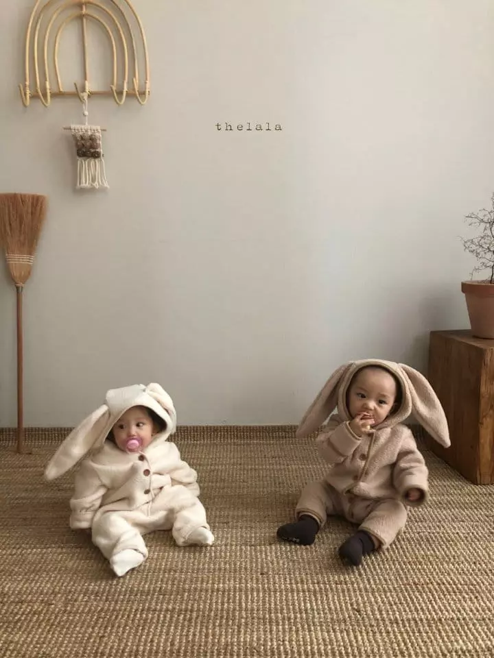 Lala - Korean Baby Fashion - #babyfashion - Puff Rabbit Bodysuit - 3