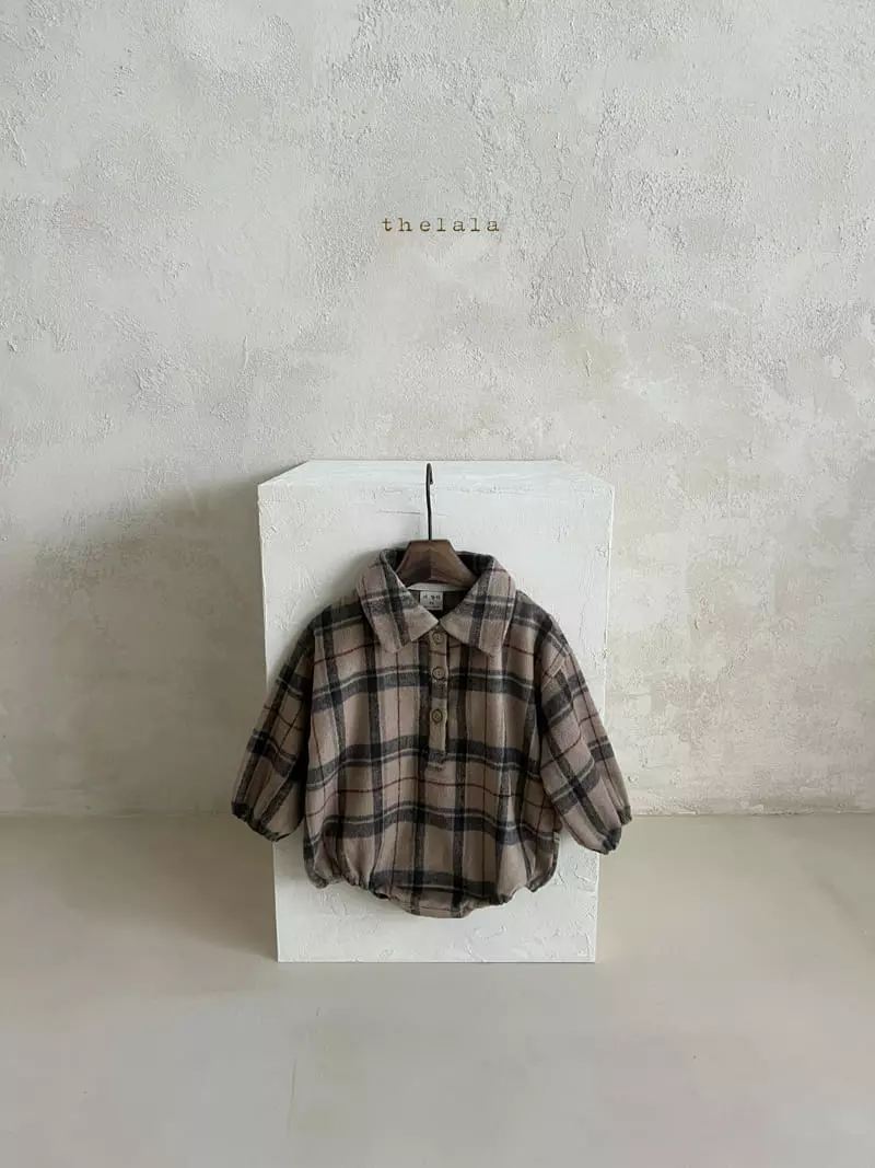 Lala - Korean Baby Fashion - #babyoninstagram - Checks Bodysuit - 11