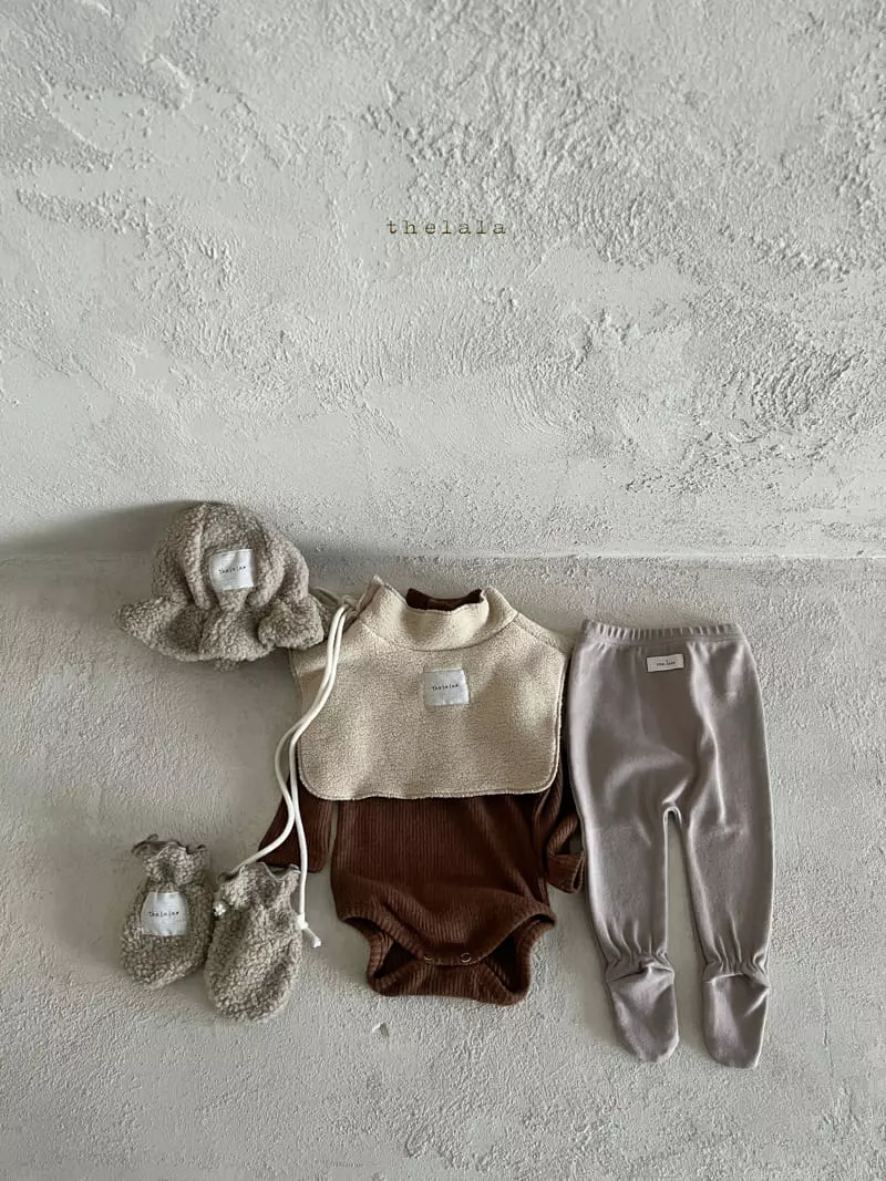 Lala - Korean Baby Fashion - #onlinebabyboutique - Whipping Turtleneck Bodysuit - 12