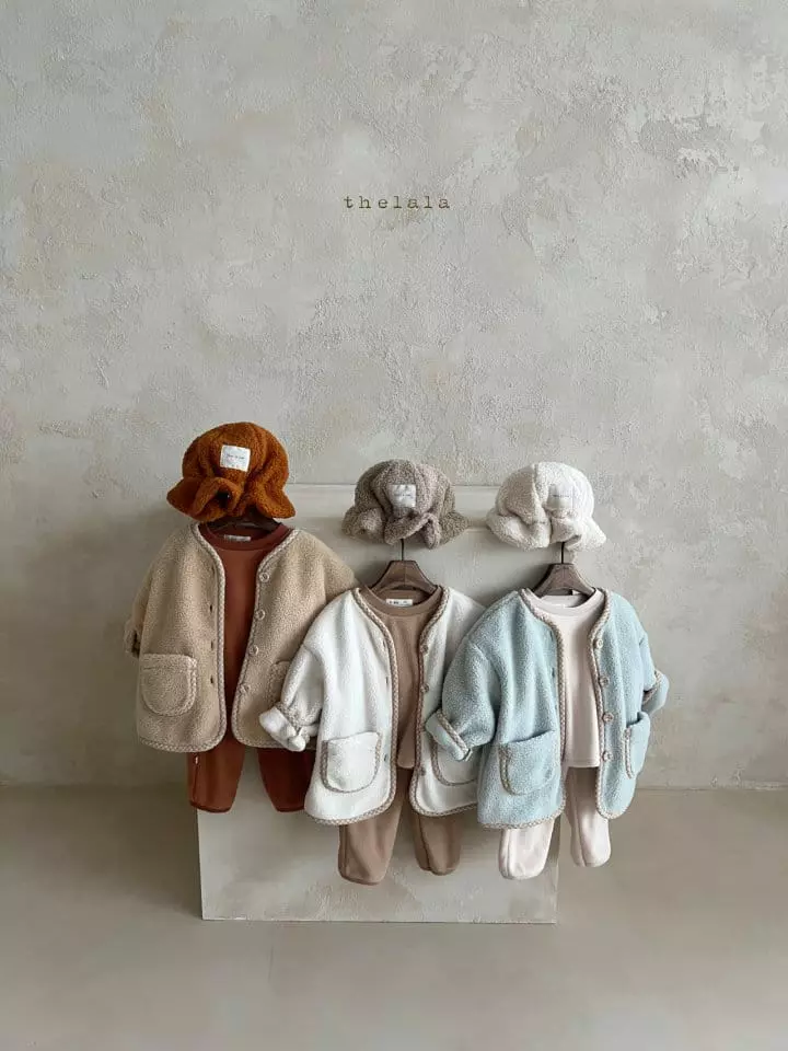 Lala - Korean Children Fashion - #kidzfashiontrend - Camping Top Bottom Set - 4