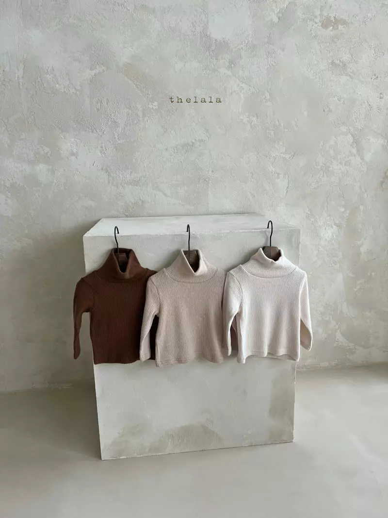 Lala - Korean Children Fashion - #childofig - Whipping Turtleneck Tee - 2