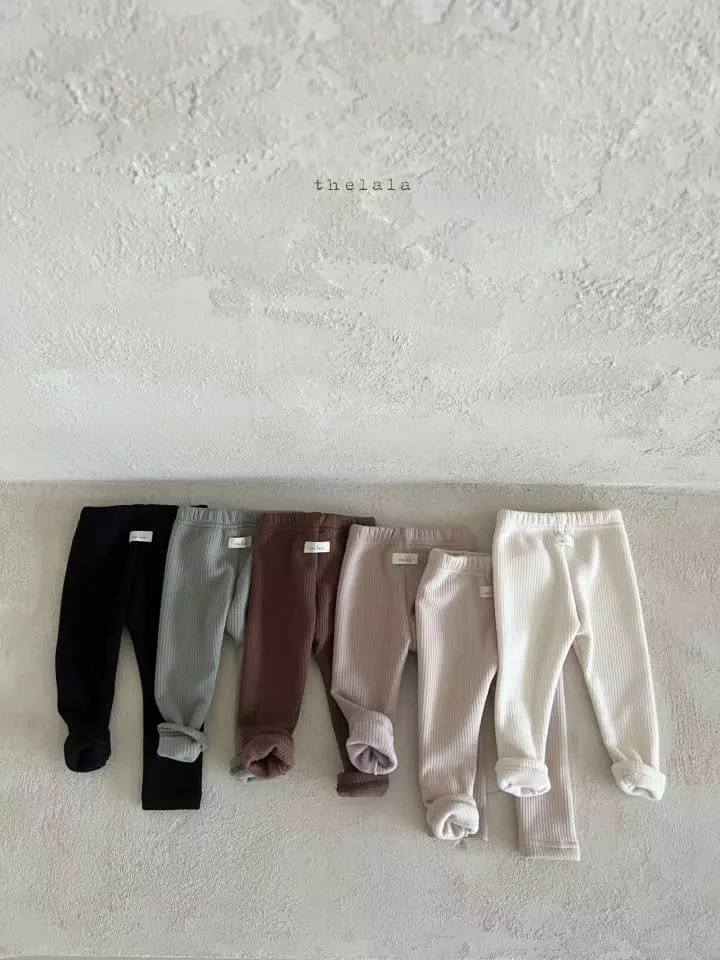 Lala - Korean Children Fashion - #fashionkids - Fleece Leggings - 2