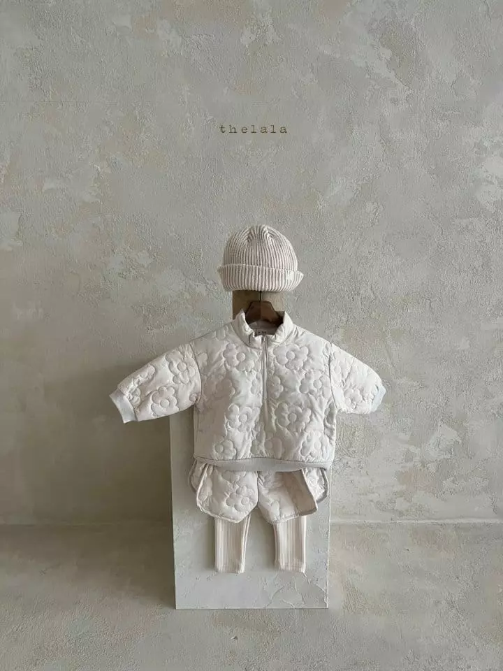Lala - Korean Children Fashion - #kidsshorts - Bangle Padding Top Bottom Set - 4