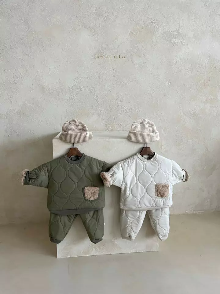 Lala - Korean Children Fashion - #littlefashionista - Block Padding Sweatshirt