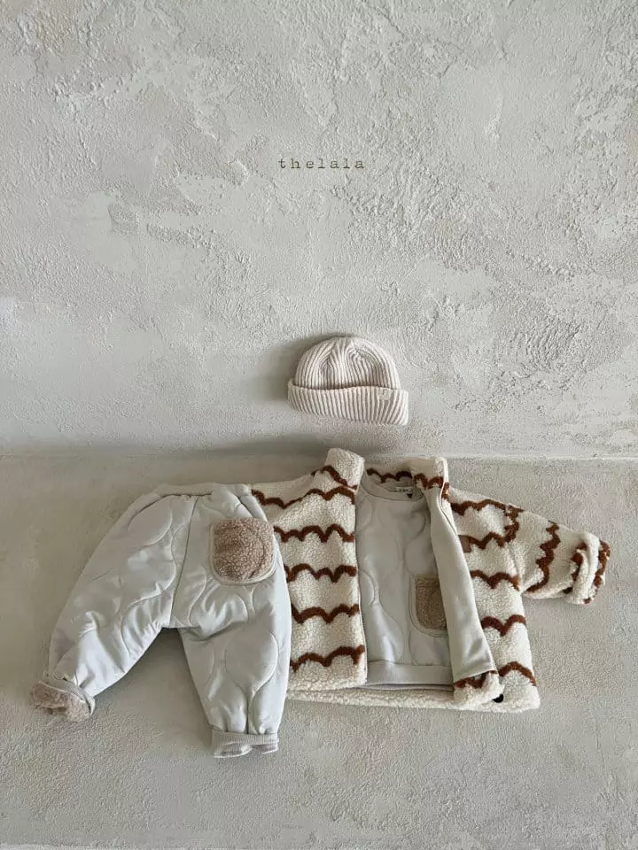 Lala - Korean Children Fashion - #magicofchildhood - Block Padding Sweatshirt - 2