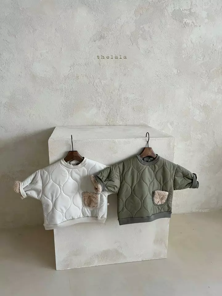 Lala - Korean Children Fashion - #minifashionista - Block Padding Sweatshirt - 4