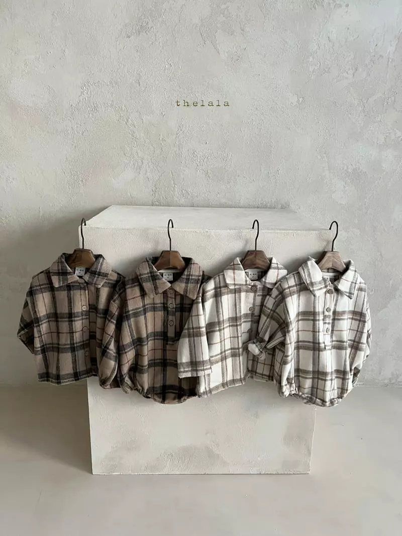 Lala - Korean Children Fashion - #todddlerfashion - Checks Shirt - 4