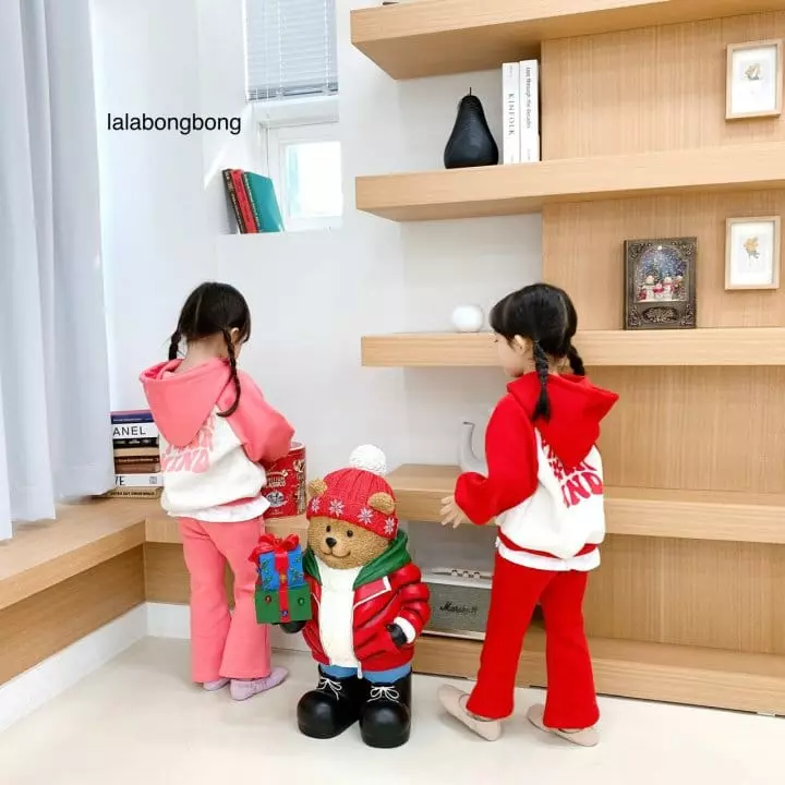 Lalabongbong - Korean Children Fashion - #Kfashion4kids - Mind Hoody Set - 2