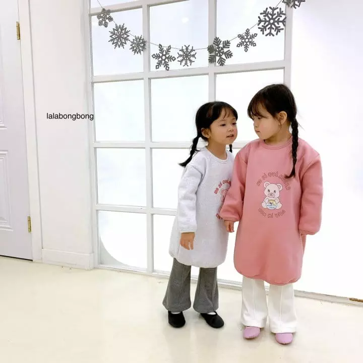 Lalabongbong - Korean Children Fashion - #Kfashion4kids - Bear Long Tee - 10