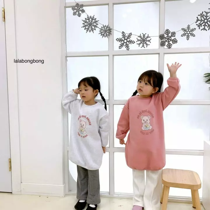 Lalabongbong - Korean Children Fashion - #childofig - Bear Long Tee