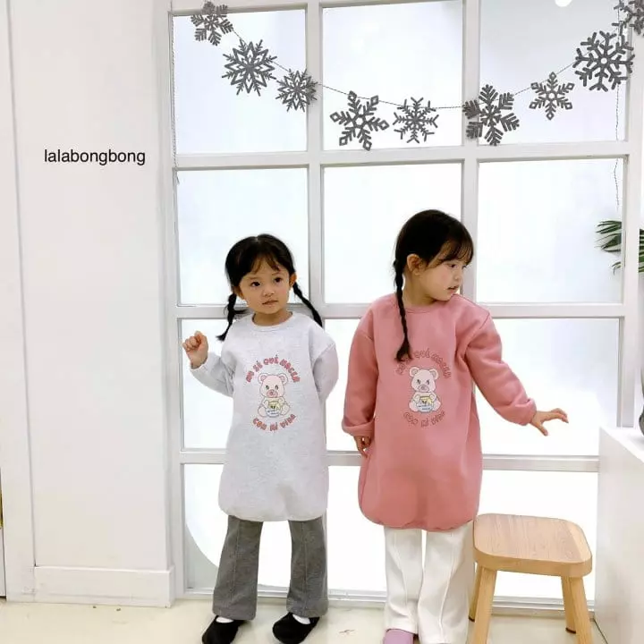 Lalabongbong - Korean Children Fashion - #childofig - Bear Long Tee - 2