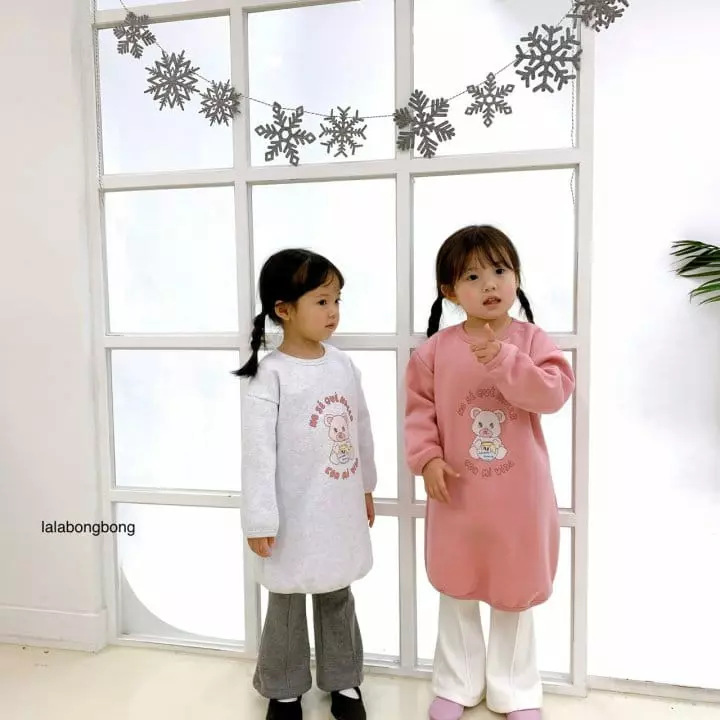 Lalabongbong - Korean Children Fashion - #childrensboutique - Bear Long Tee - 3