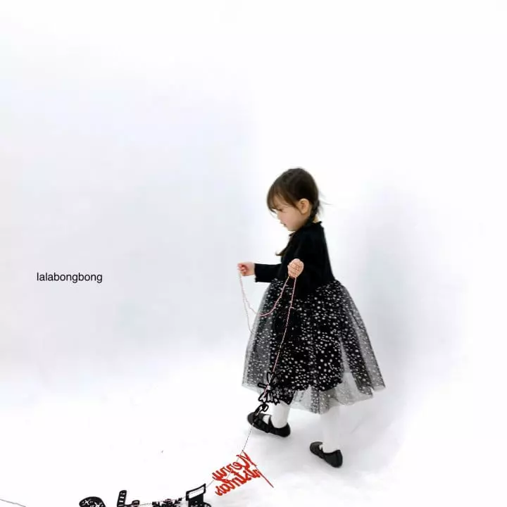 Lalabongbong - Korean Children Fashion - #designkidswear - Snow Flower Sha One-piece - 7