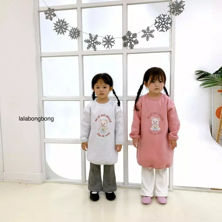 Lalabongbong - Korean Children Fashion - #childrensboutique - Bear Long Tee - 4