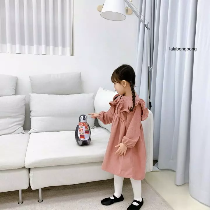 Lalabongbong - Korean Children Fashion - #discoveringself - Flwoer Collar One-piece - 6