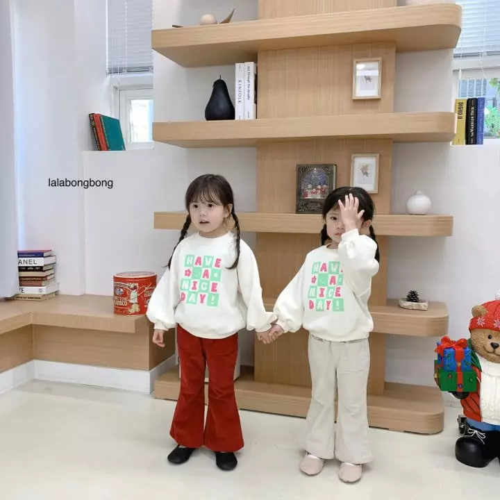 Lalabongbong - Korean Children Fashion - #discoveringself - Nice Day Sweatshirt - 3
