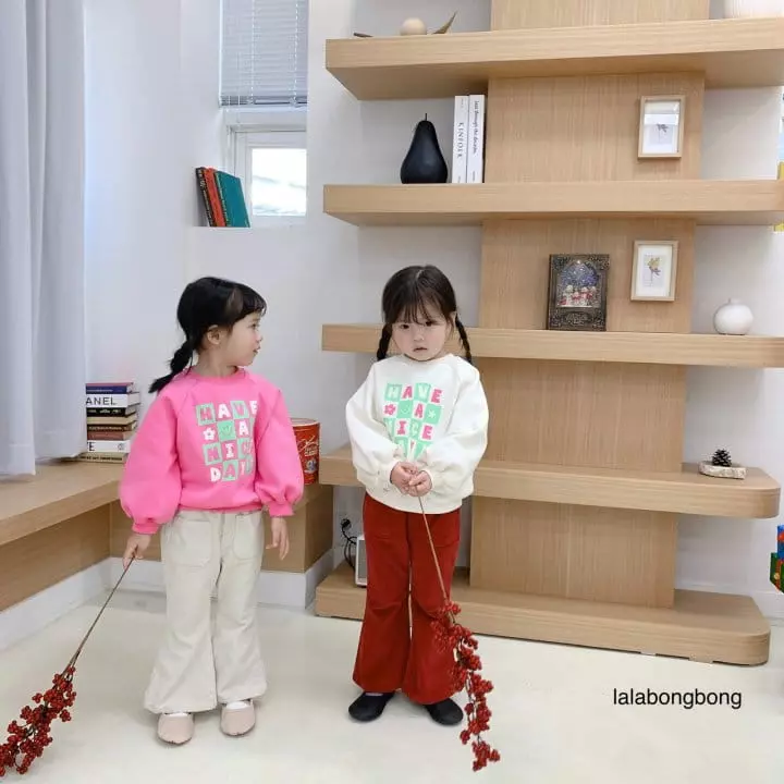 Lalabongbong - Korean Children Fashion - #discoveringself - Nice Day Sweatshirt - 4