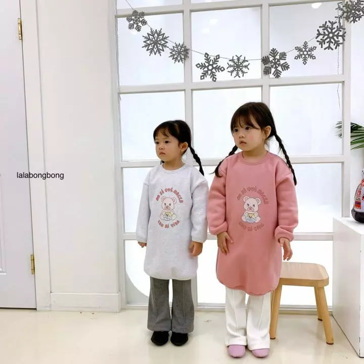 Lalabongbong - Korean Children Fashion - #kidsshorts - Bear Long Tee - 7