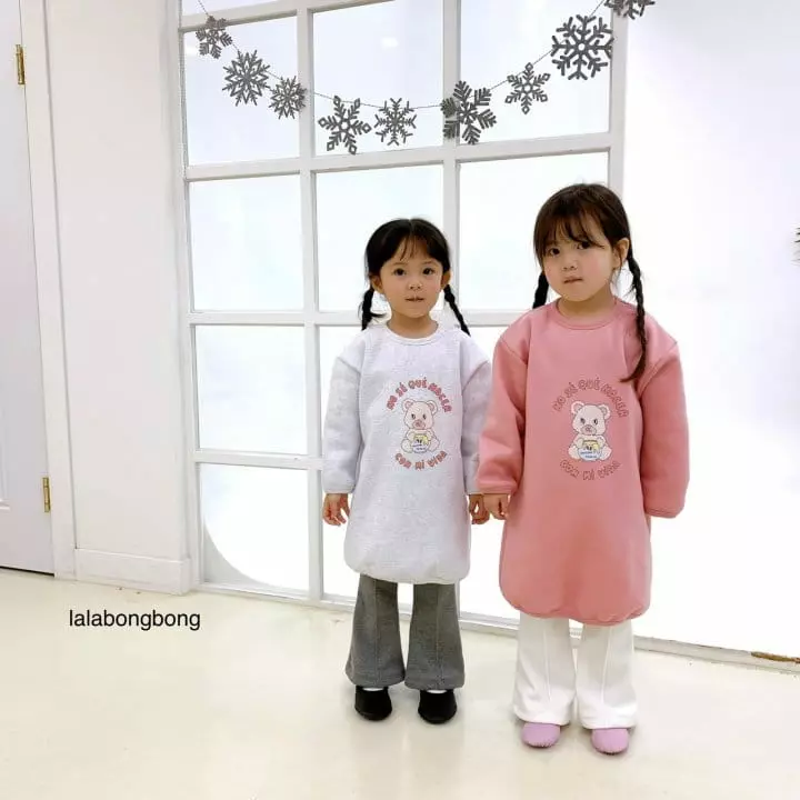 Lalabongbong - Korean Children Fashion - #kidsstore - Bear Long Tee - 8