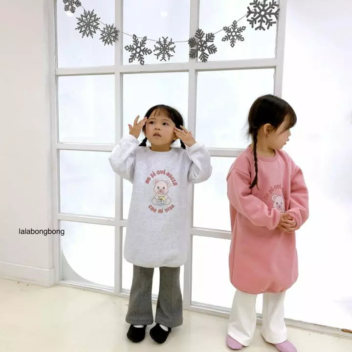 Lalabongbong - Korean Children Fashion - #kidzfashiontrend - Bear Long Tee - 9