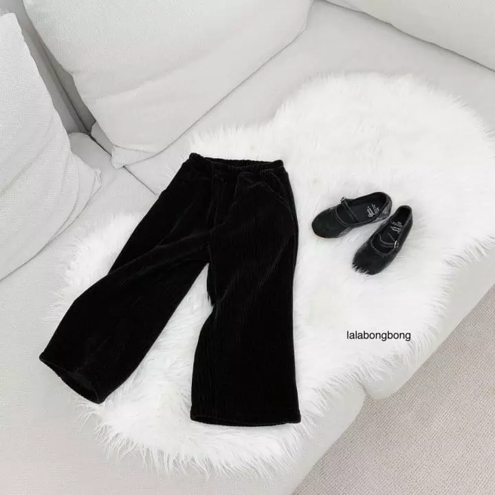 Lalabongbong - Korean Children Fashion - #kidzfashiontrend - Velvet Pants - 2