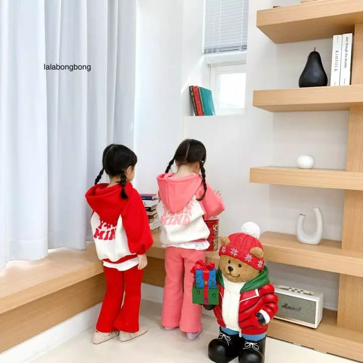 Lalabongbong - Korean Children Fashion - #littlefashionista - Mind Hoody Set - 3