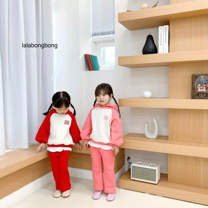 Lalabongbong - Korean Children Fashion - #littlefashionista - Mind Hoody Set - 4