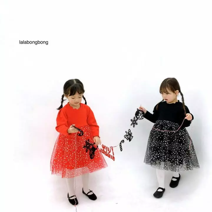 Lalabongbong - Korean Children Fashion - #magicofchildhood - Snow Flower Sha One-piece