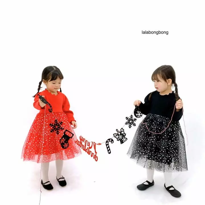 Lalabongbong - Korean Children Fashion - #minifashionista - Snow Flower Sha One-piece - 2