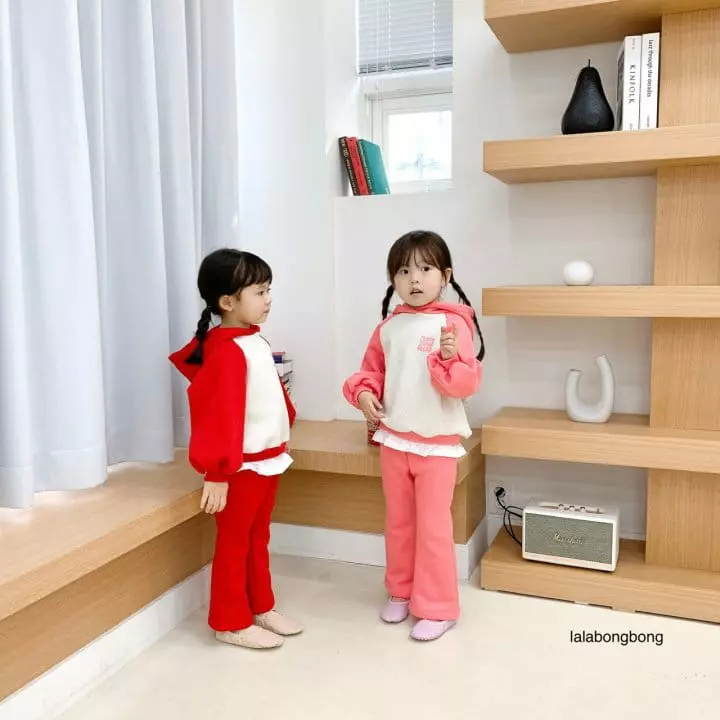 Lalabongbong - Korean Children Fashion - #prettylittlegirls - Mind Hoody Set - 6