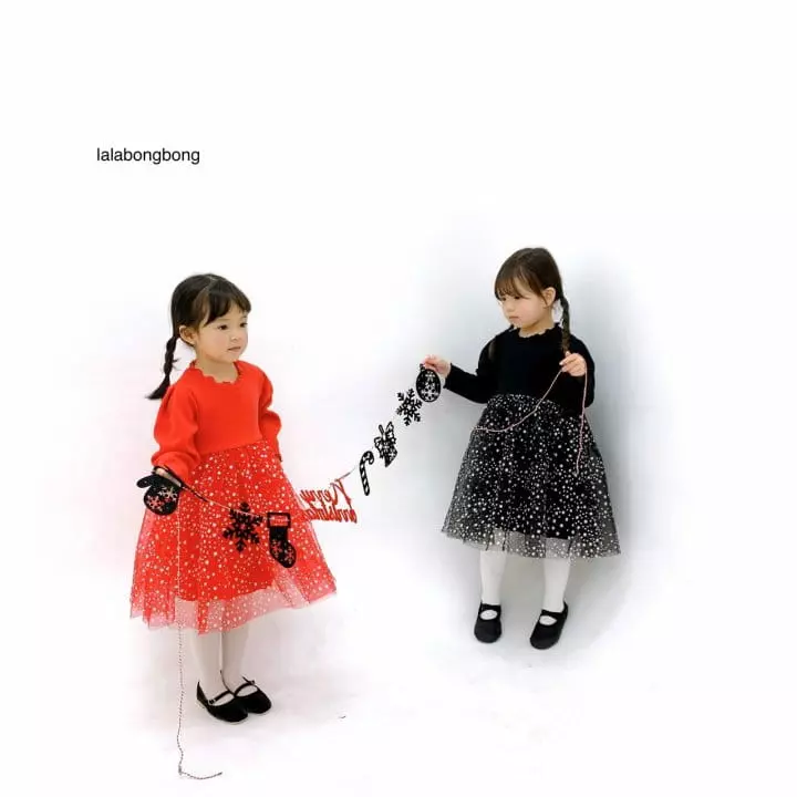 Lalabongbong - Korean Children Fashion - #prettylittlegirls - Snow Flower Sha One-piece - 3